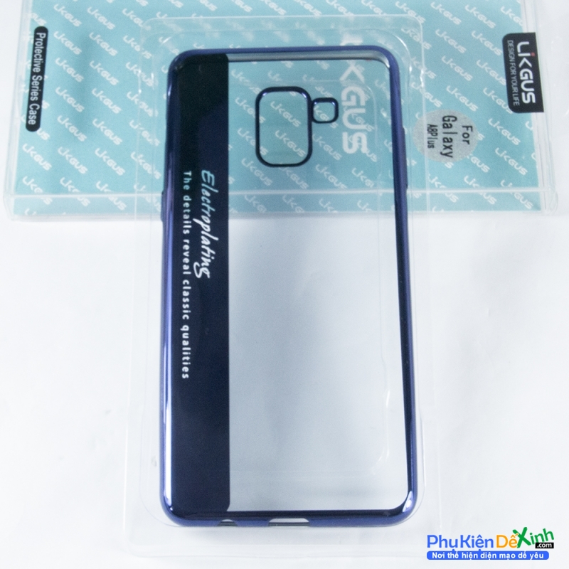 Ốp Lưng Samsung Galaxy A8 Plus 2018 Viền Dẻo Hiệu Likgus được làm bằng chất liệu nhựa cao cấp điểm nhấn là đường viền màu xung quanh rất sang chảnh và đẹp mắt.